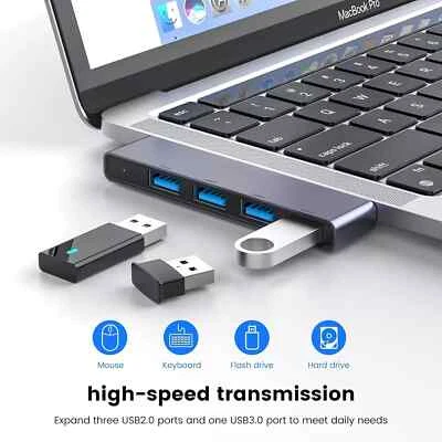 Hub USB C per MacBook, adattatore mini USB con porta Thunderbolt 4 USB 3.0 - Immagine 1 di 2