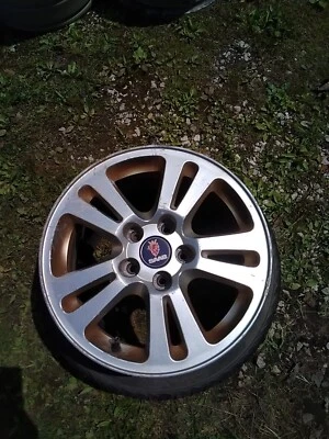 2007 2008 2009 SAAB 9-3 SDN 16x6-1/2 ALLOY 5 DOUBLE SPOKE ALUMINUM WHEEL RIM - Image 1 of 3
