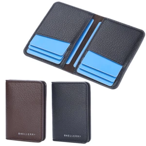 Ultra-thin Mens Leather Wallet Front Pocket Bifold Card Holder Billfold Purse US - Picture 1 of 20