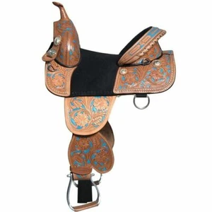 WILDRACE Western-Pferdesättel aus baumlosem Leder Größe (12" - 18") - Bild 1 von 1