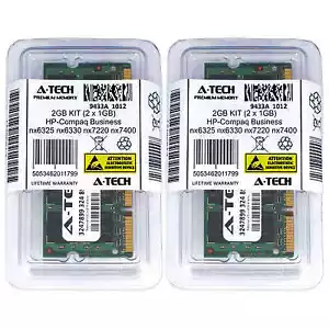 2GB KIT 2 x 1GB HP Compaq Business nx6325 nx6330 nx7220 nx7400 Ram Memory - Picture 1 of 1