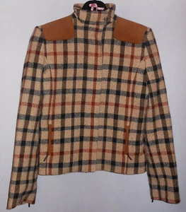 Daks Signature Ladies Pure New Wool & Alpaca Check Jacket Size GB 10 - Picture 1 of 8