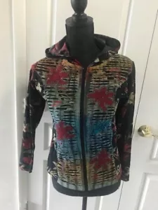 Nepal Cotton Fair Trade Razor Cut Hoodie Jacket Coat CLEARANCE! Pick your Size! - Picture 1 of 3