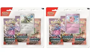 Pokemon SV5 Temporal Forces 3-Pack Booster Blister Packs Set of 2 SEALED! - Picture 1 of 1