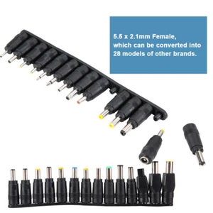 28PCS DC 5.5MM Universal Notebook Laptop Power Supply Charger Adapter Connector - Photo 1/8
