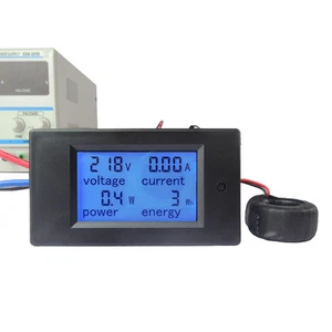AC 80-260V 220V 110V 20-100A LCD Digital Voltio Vatio Medidor de Potencia Amperímetro Voltímetro - Imagen 1 de 22