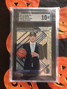 2018-19 panini prizm luck of the lottery prizms fast break luka doncic