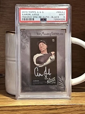 🔥2019 Topps Allen & Ginter's X - Silver Framed Mini Auto Aaron Judge 15/25 RC🔥 - Image 1 of 4