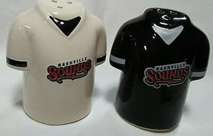 NASHVILLE SOUNDS CocaCola SALT & PEPPER SHAKER SET Baseball Jerseys Coke - Picture 1 of 9