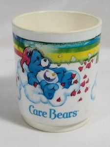 Vintage Care Bears Plastic Cup Mug Rainbow by Deka Plastics USA 1983 Cartoons - Picture 1 of 7