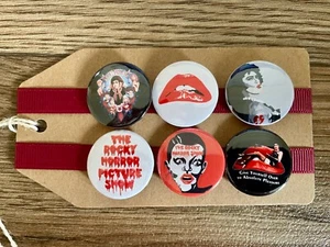 The Rocky Horror Picture Show, Musical, Dark Comedy - Button Pin Badge Set - Picture 1 of 3