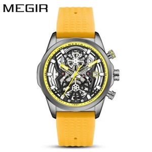 MEGIR Men's Multifunction Chronograph Luminous Waterproof Calendar Quartz Watch - Picture 1 of 21