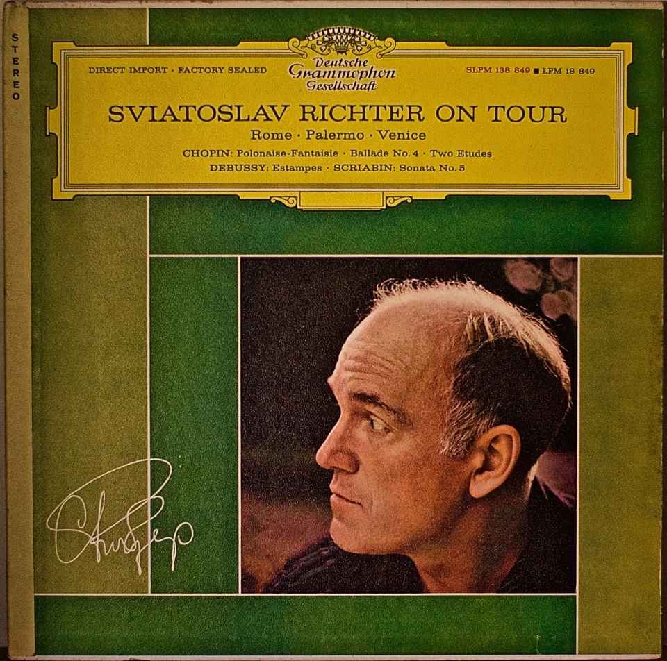 SVIATOSLAV RICHTER ON TOUR-NM1963LP DG TULIP LABEL CHOPIN DEBUSSY SCRIABIN - Image 1 of 1