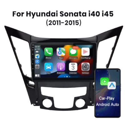 For 2011-2015 Hyundai Sonata Apple Carplay Car Stereo Radio Android 15 Gps Navi - Image 1 of 4