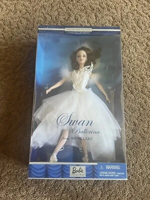 Bailarina Barbie Swan de Swan Lake, serie de ballet clásico 2001 Foto 1 de 4