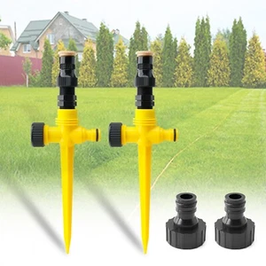 360° Auto Irrigation System Rotating Lawn Sprinkler for Garden Patio Spray Grass - Picture 1 of 13