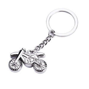  1pc Trendy Motorcycle Keychain Off-road Motorcycle Metal Keychain Keyring Purse
