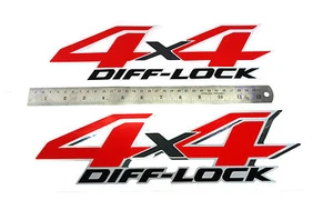 FIT TOYOTA HILUX REVO SR6 M70 M80 2015-ON RED "4X4 DIFF LOCK" STICKER DECAL REAR - Picture 1 of 4
