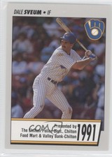 1991 Delicious Brand Milwaukee Brewers Police Chilton Police Dale Sveum