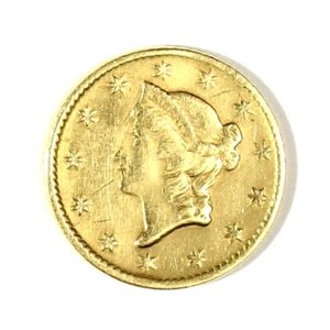 1852-D Gold $1 Dollar Coin-Rare Dahlonega Southern Branch Mint Gold - Picture 1 of 5