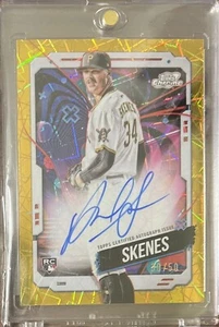 PAUL SKENES 2024 Topps Cosmic Chrome Auto Gold Interstellar True Jersey #30/50 - Picture 1 of 2