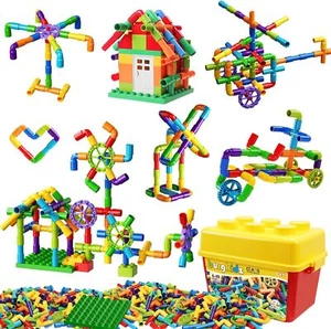 Burgkidz STEM Learning Pipe Tube Toy, Sensory Toys, Tube Locks Construction STEM - Picture 1 of 9