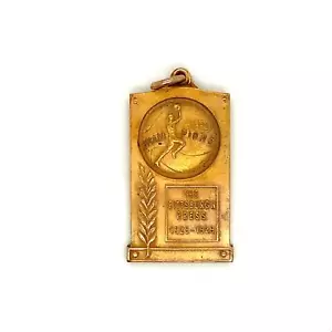 Antique Signed Gold Filled Deiges & Clust Champions Pittsburgh Press Medal Charm - Picture 1 of 7