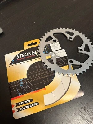 NEW Stronglight Zicral Chainring 44T x 94BCD AL 5Hols 3x8/9s NOS - Image 1 of 2