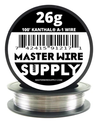 MWS - Kanthal A1 - 100 pies - calibre 26 - alambre redondo Foto 1 de 2