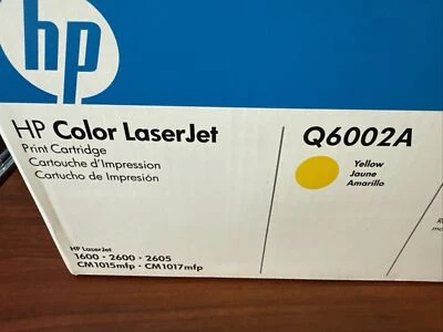 HP Q6002A Yellow Toner LaserJet 1600/2600/2605/CM1015/CM1017 - Image 1 of 4