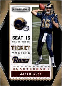 2016 Rookies and Stars Ticket Masters #6 Jared Goff - NM-MT - Picture 1 of 2