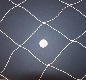 Top de fútbol americano 125' x 10' 5/16"" borde de cuerda voleibol red de nailon malla de 4" #21 - Imagen 1 de 2