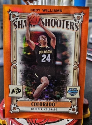 2023-24 Bowman U Chrome Cody Williams Sharp Shooters Orange /25 - CU Buffaloes - Image 1 of 2