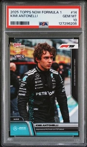 2025 Topps Now Formula 1 #14 Kimi Antonelli Rookie RC PSA 10 - Picture 1 of 4