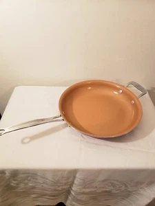 Red Copper Pan 12" 5-In-1 Cookware Non-Stick - Picture 1 of 10