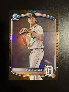 2025 Bowman Chrome Bryce Rainer Reptilian Refractor Tigers #BCP-49 - Picture 1 of 2