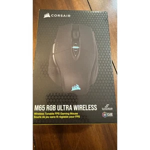 Corsair M65 RGB Ultra Wireless Tunable FPS Gaming Mouse, NEW, UNOPENED - Picture 1 of 8