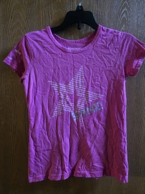 GUC Size M 10/12 American Girl Pink Star Shine Now girls tee shirt  - Image 1 of 4