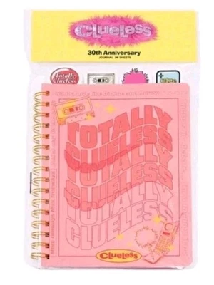 CLUELESS 30th Anniversary Blush Pink Colored Journal 96 Sheets New Sealed - Image 1 of 3