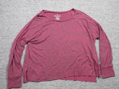 Camisa de felpa suave y sexy American Eagle para mujer grande XL borgoña manga larga Foto 1 de 4
