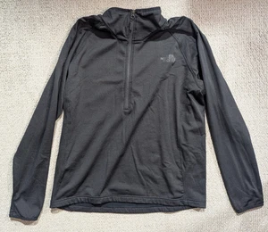 The North Face Borod 1/4 Zip Pullover Black Men's XL Outdoors Hiking Logo - Picture 1 of 19