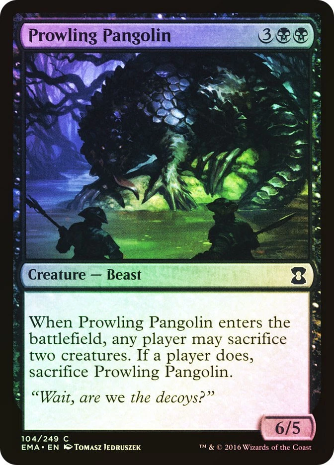 MTG FOIL Prowling Pangolin  - Eternal Masters #104 - Image 1 of 1