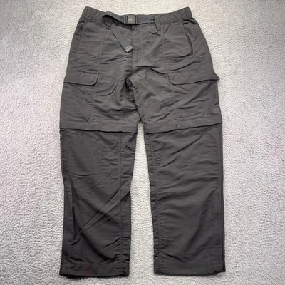Pantalones cargo convertibles North Face para hombre grandes grises con cinturón nailon senderismo al aire libre Foto 1 de 4