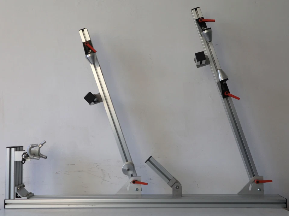 Universal Bike Frame Jig with Fork Fixture – DIY Bicycle Building Tool - Image 1 of 4