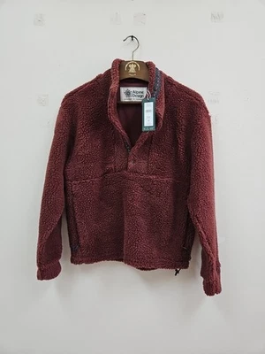 Alpine Design Women’s Sherpa 1/4 Snap Pullover X Small Dark Auburn Fleece NWT - Image 1 of 4