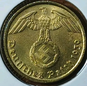 1939-D Germany Third Reich 5 Reichspfennig High End B.U.  - Bild 1 von 6