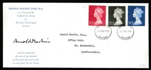 VERY RARE 1970 ARNOLD MACHIN OBE SIGNED CHARITY COVER LIMITED EDITION OF 100 - Picture 1 of 3