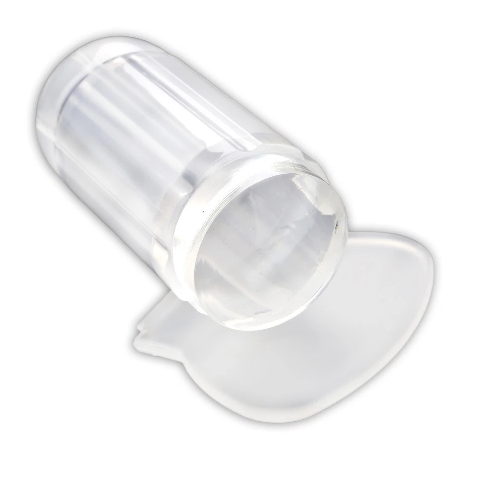 VON WELLEAN EIGENART Nail Art Clear Jelly Stamper Set - Timbri con Trasparente (PST)