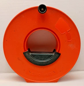 Carrete de almacenamiento de cable de extensión Safety Orange de alta resistencia de 150 pies usado - Imagen 1 de 4