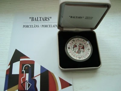 Latvia Lettland 5 euro 2016 silver collection coin "BALTARS" Porcelain - Image 1 of 3